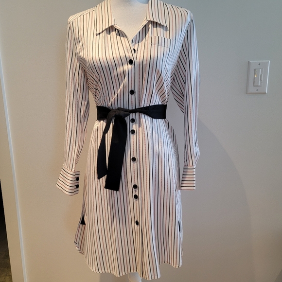 ❤️MAJE STRIPED SHIRT DRESS - Picture 2 of 12